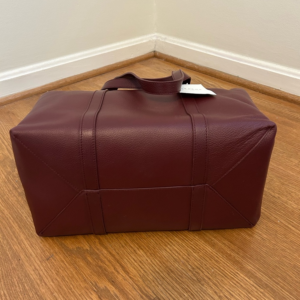 Sezane Gabin Bag - Burgundy Grained - Picture 9 of 13